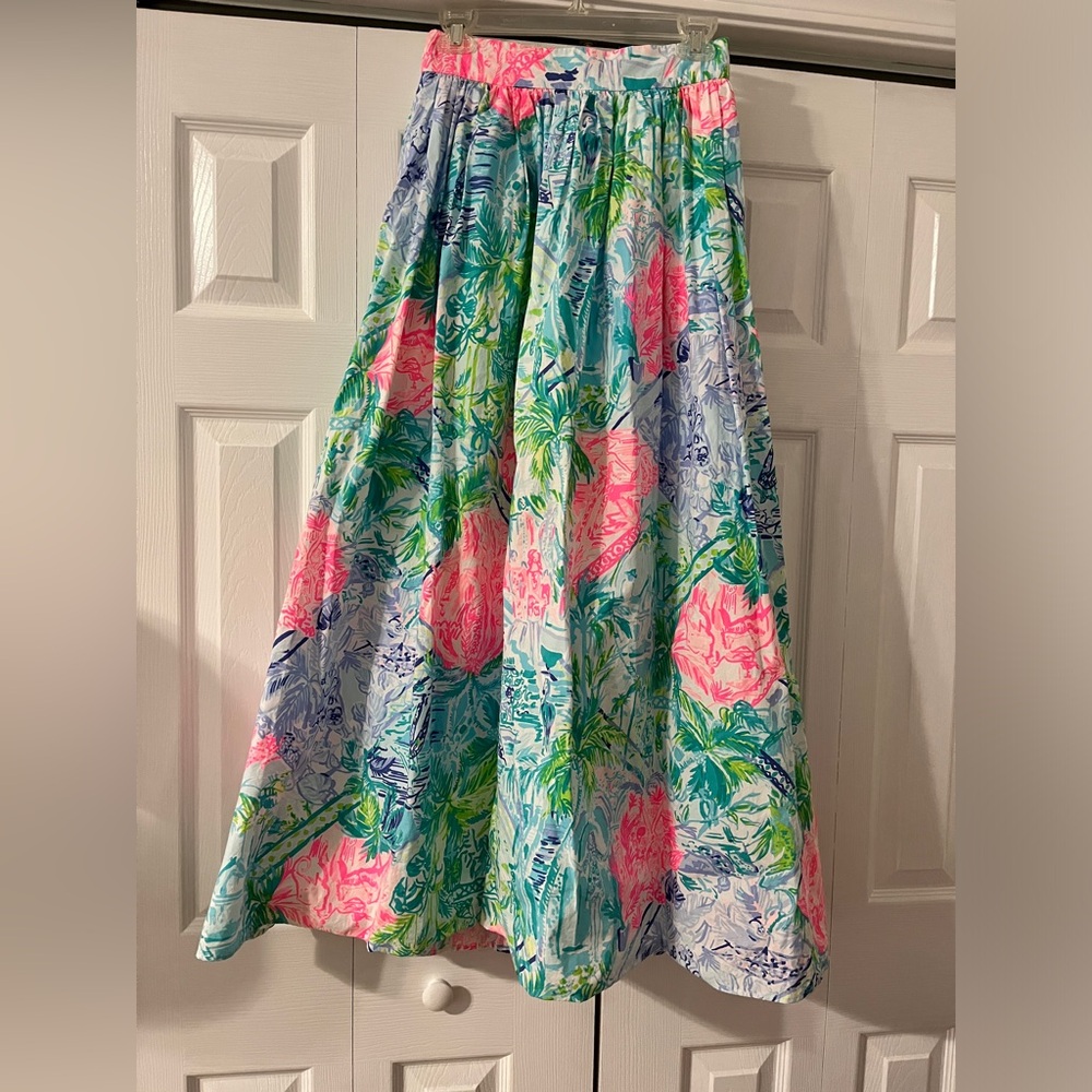 Lilly Pulitzer Bohemian Queen Bobbi Maxi Skirt Size 2